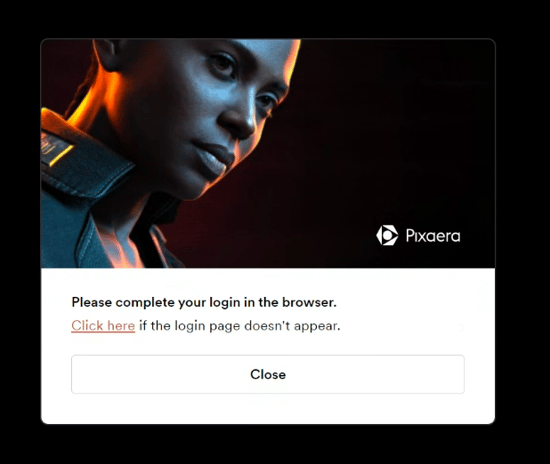 Log In to Pixaera App